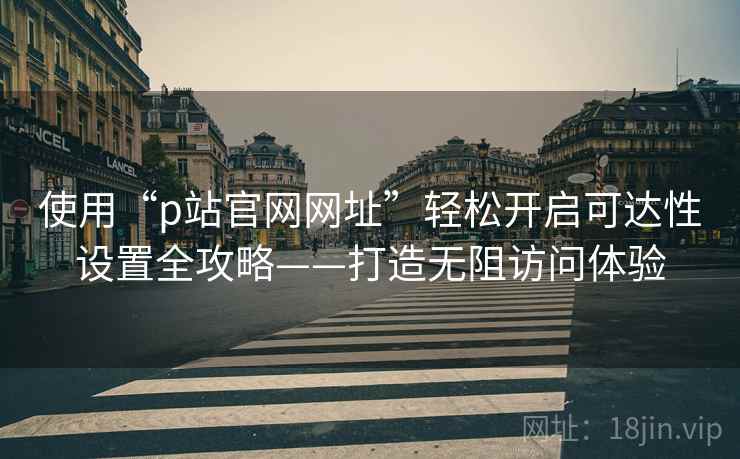 使用“p站官网网址”轻松开启可达性设置全攻略——打造无阻访问体验 使用“p站官网网址”轻松开启可达性设置全攻略——打造无阻访问体验