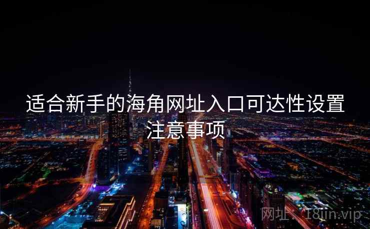 适合新手的海角网址入口可达性设置注意事项 适合新手的海角网址入口可达性设置注意事项